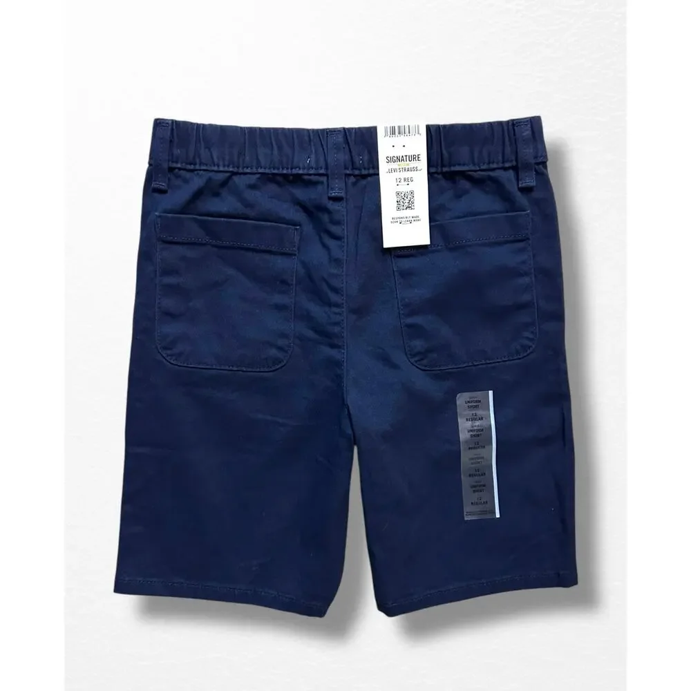 NWT Levi Strauss Signature Girls’ Uniform Shorts, Size 12
